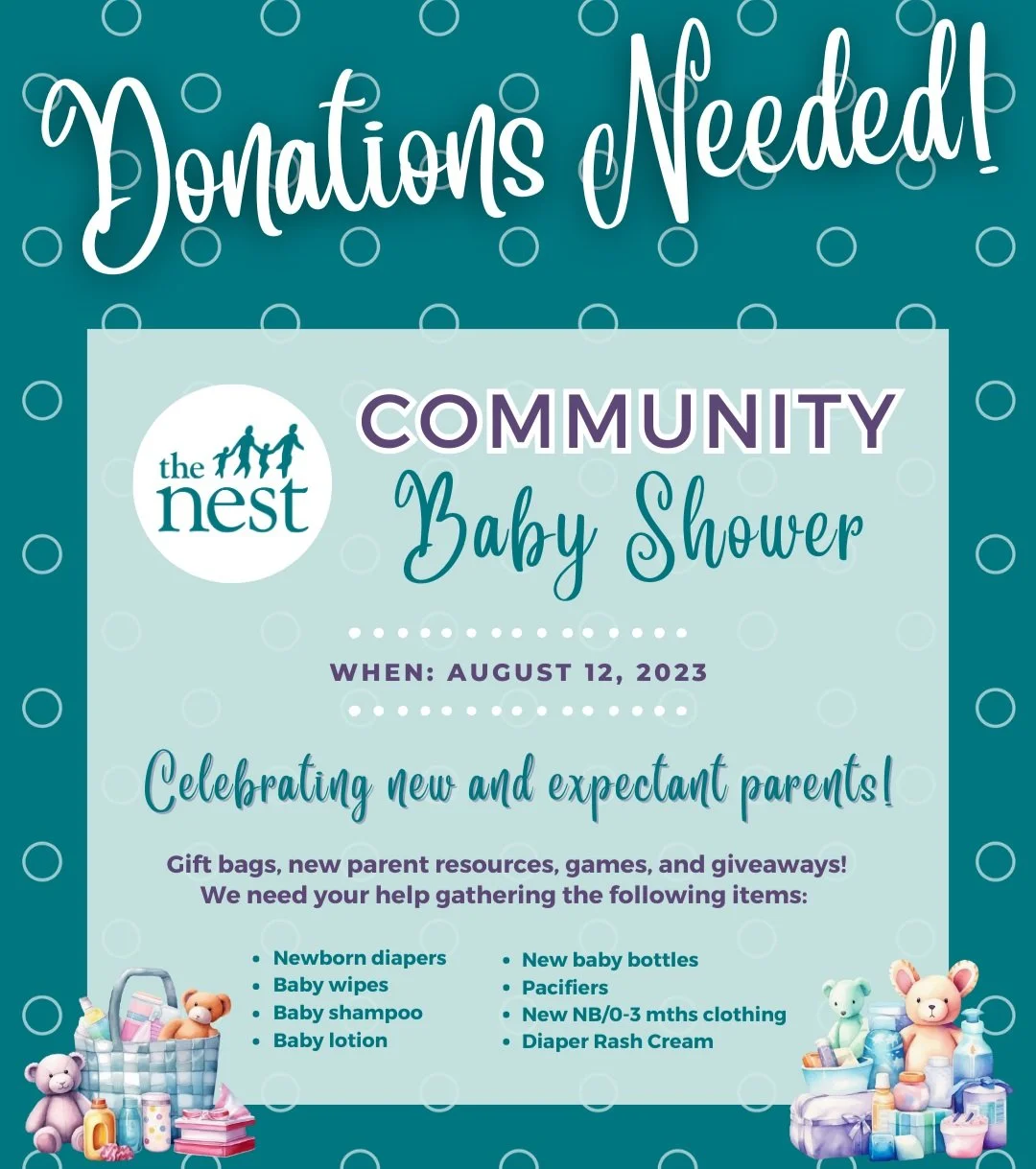 Diaper and online wipes baby shower